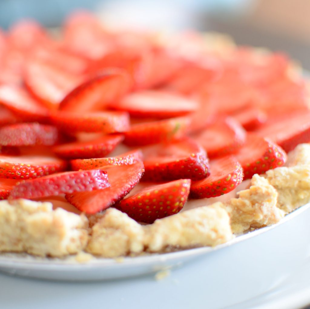 vanilla custard stone fruit pie